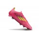 Chaussure Adidas F50 Elite FG Rose Jaune