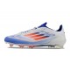 Chaussure Adidas F50 Elite FG Blanc Bleu Rouge
