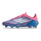 Chaussure Adidas F50 Elite FG Bleu Solaire Blanc Ftwr Rose