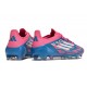 Chaussure Adidas F50 Elite FG Bleu Solaire Blanc Ftwr Rose