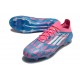 Chaussure Adidas F50 Elite FG Bleu Solaire Blanc Ftwr Rose