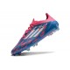 Chaussure Adidas F50 Elite FG Bleu Solaire Blanc Ftwr Rose