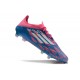 Chaussure Adidas F50 Elite FG Bleu Solaire Blanc Ftwr Rose