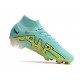 Crampons de football Nike Mercurial Superfly VI 360 Elite FG Argent Vert