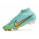 Crampons de football Nike Mercurial Superfly VI 360 Elite FG Argent Vert