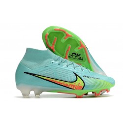 Crampons de football Nike Mercurial Superfly VI 360 Elite FG Argent Vert
