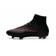 Nouveau Chaussure de Football Nike Mercurial Superfly CR FG Rouge Noir