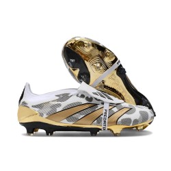 adidas Predator Foldover Tongue Elite FG Blanc Or Gris