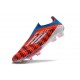 Crampons Adidas F50+ Laceless FG Rouge Bleu Blanc