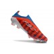 Crampons Adidas F50+ Laceless FG Rouge Bleu Blanc