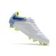 Nouvelles Crampons Nike pour Hommes - Tiempo Legend 7 Elite FG Blanc Gris Métallique Bleu Héros