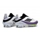 Crampons Adidas F50+ Laceless FG X Messi Blanc Ftwr Noir Violet Uni