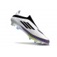 Crampons Adidas F50+ Laceless FG X Messi Blanc Ftwr Noir Violet Uni
