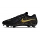Nike Phantom Luna II Elite FG Noir Or Monnaie Métallique