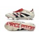 adidas Predator Foldover Tongue Elite FG Blanc Cassé Noir Rubis Pur