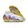Chaussure Nike Mercurial Superfly X Elite FG Blanc Jaune Violet