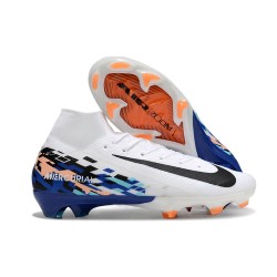 Chaussure Nike Mercurial Superfly X Elite FG Blanc Noir Bleu