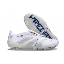 adidas Predator Foldover Tongue Elite FG Blanc Argent Métallique Royal Vif