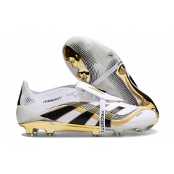 adidas Predator Foldover Tongue Elite FG Blanc Ftwr Or Métallique