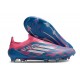 Adidas F50 Elite Sans Lacets FG Bleu Solaire Blanc Ftwr Rose