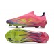 Adidas F50 Elite Sans Lacets FG Rose Jaune Violet