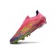 Adidas F50 Elite Sans Lacets FG Rose Jaune Violet
