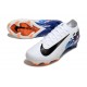 Nike Air Zoom Mercurial Vapor16 Elite FG Blanc Noir Bleu