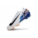 Nike Air Zoom Mercurial Vapor16 Elite FG Blanc Noir Bleu