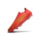 Adidas F50 Elite Sans Lacets FG Rouge Solaire Or Métallique Rouge Vif