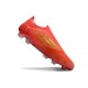 Adidas F50 Elite Sans Lacets FG Rouge Solaire Or Métallique Rouge Vif
