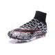 2015 Nouvelle Chaussure Nike Mercurial Superfly IV FG Léopard Blanc Rouge Noir