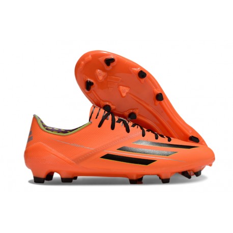 Chaussure Adidas F50 Elite FG Orange Noir