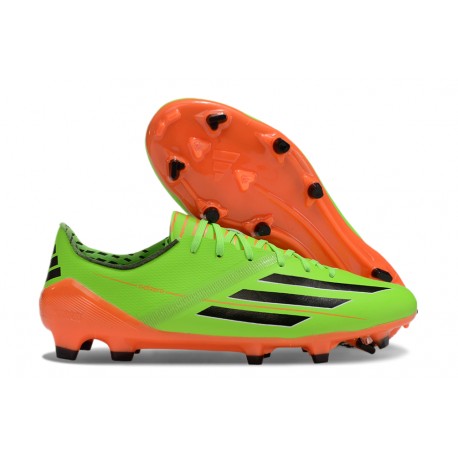 Chaussure Adidas F50 Elite FG Vert Orange Noir