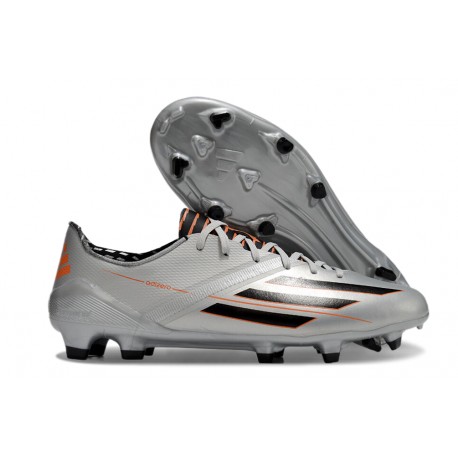 Chaussure Adidas F50 Elite FG Argent Noir