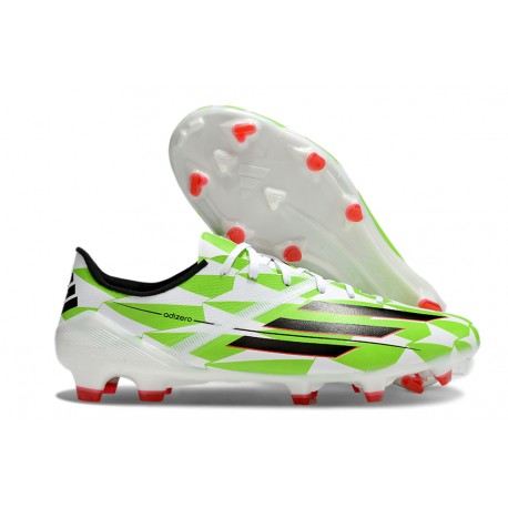 Chaussure Adidas F50 Elite FG Vert Noir Blanc