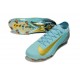 Nike Air Zoom Mercurial Vapor16 Elite FG Bleu Or