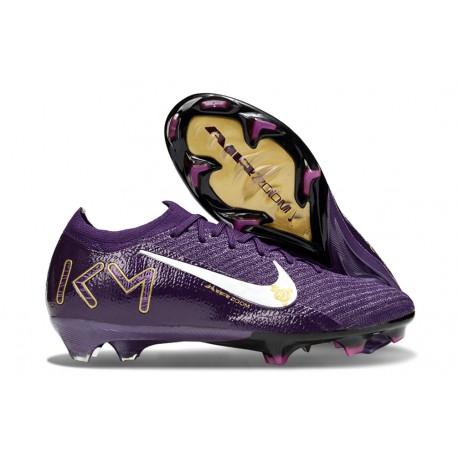 Nike Air Zoom Mercurial Vapor16 Elite FG X MBAPPÉ Violet Grandiose Ivoire Pâle