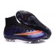 Nouveau Chaussure de Football Nike Mercurial Superfly CR FG Léopard Violet Noir Rouge