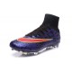 Nouveau Chaussure de Football Nike Mercurial Superfly CR FG Léopard Violet Noir Rouge