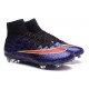 Nouveau Chaussure de Football Nike Mercurial Superfly CR FG Léopard Violet Noir Rouge