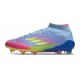 Chaussure Adidas F50 Elite Mid FG Bleu Fusion Citron Lucide Rose
