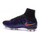 Nouveau Chaussure de Football Nike Mercurial Superfly CR FG Léopard Violet Noir Rouge