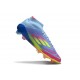 Chaussure Adidas F50 Elite Mid FG Bleu Fusion Citron Lucide Rose