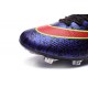 Nouveau Chaussure de Football Nike Mercurial Superfly CR FG Léopard Violet Noir Rouge