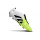 adidas Predator Foldover Tongue Elite FG Blanc Noir Citron Lucid