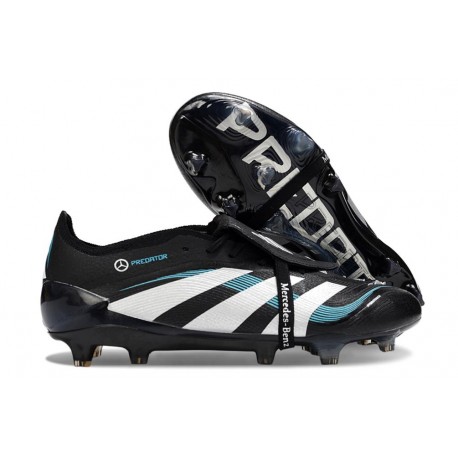 adidas Predator Foldover Tongue Elite FG Noir Blanc Bleu