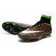 Nouveau Chaussure de Football Nike Mercurial Superfly CR FG Vert Noir Blanc Multicolore