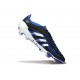 Chaussure de foot adidas Predator Elite FG Noir Bleu Blanc