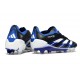 Chaussure de foot adidas Predator Elite FG Noir Bleu Blanc