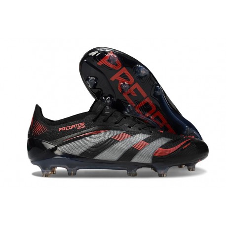 Chaussure de foot adidas Predator Elite FG Noir Rouge